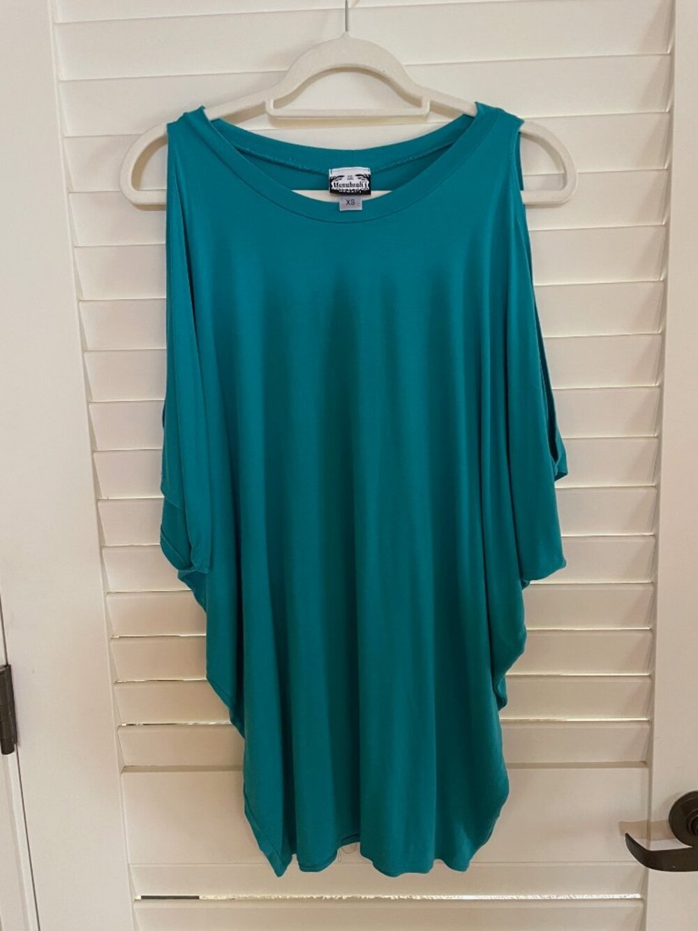 Manuhealii Coverup Beach Dress XS Teal Green